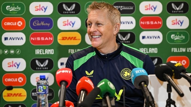 Head coach Heimir Hallgrímsson during a Republic of Ireland men's squad announcement at FAI Headquarters in Abbotstown, Dublin.