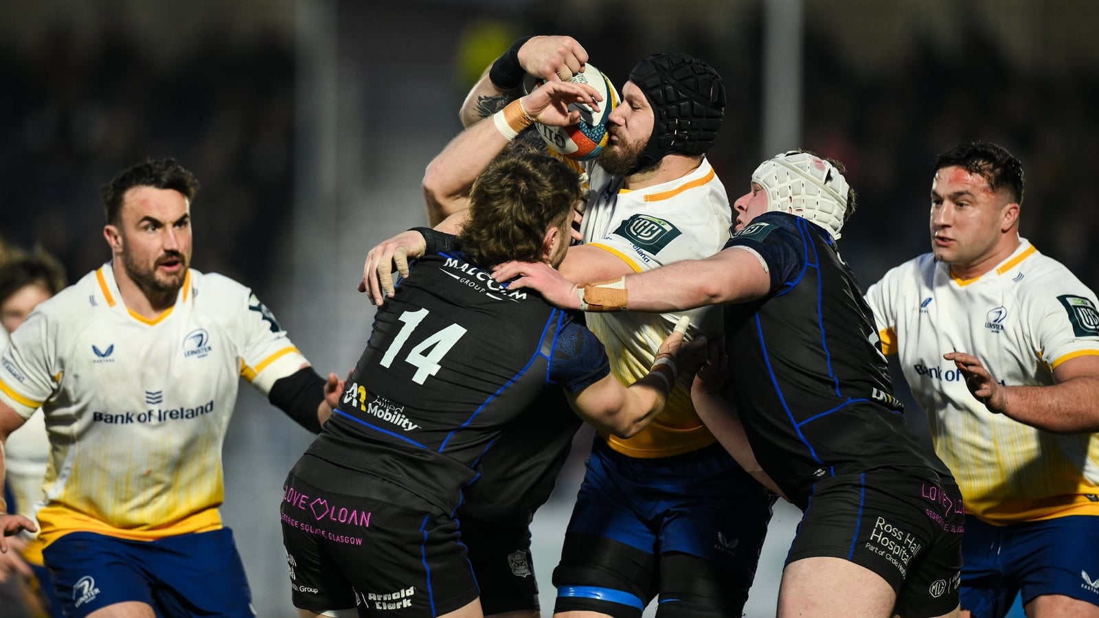Yellow cards cost Leinster in heavy defeat to Glasgow