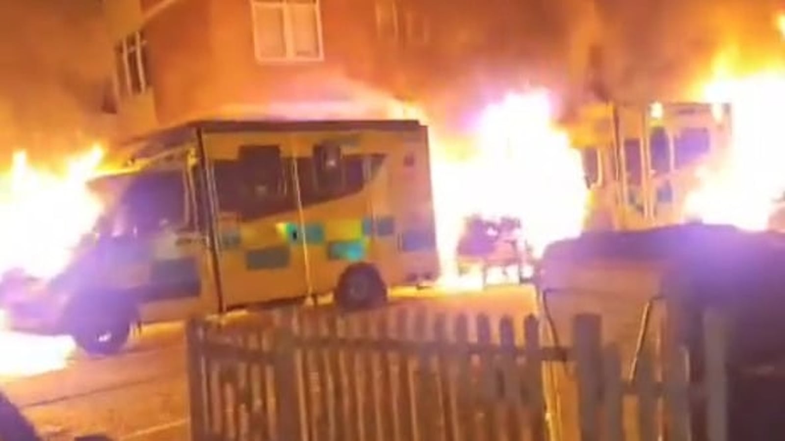 Four ambulances belonging to London Jewish group burned