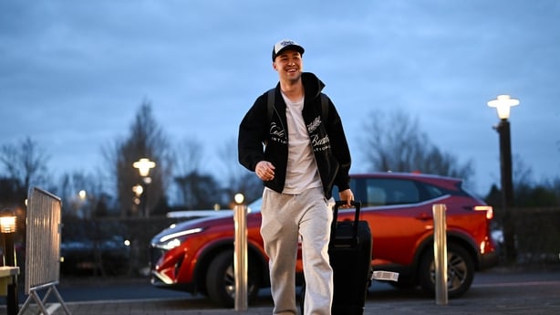 Republic of Ireland's Harvey Vale arrives at their team hotel ahead of their upcoming FIFA World Cup 2026 Playoff games.
