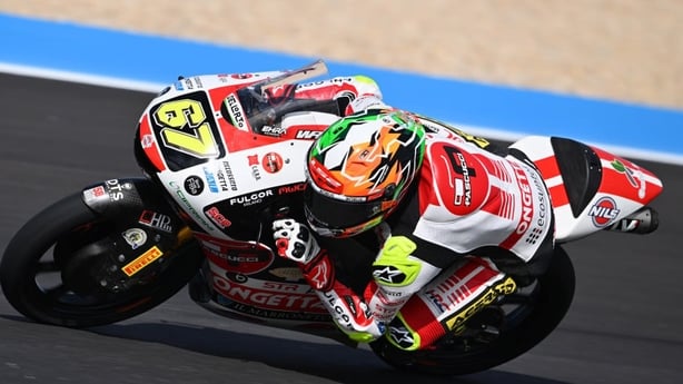 Casey O'Gorman at the 2026 Moto3 race in Brazil