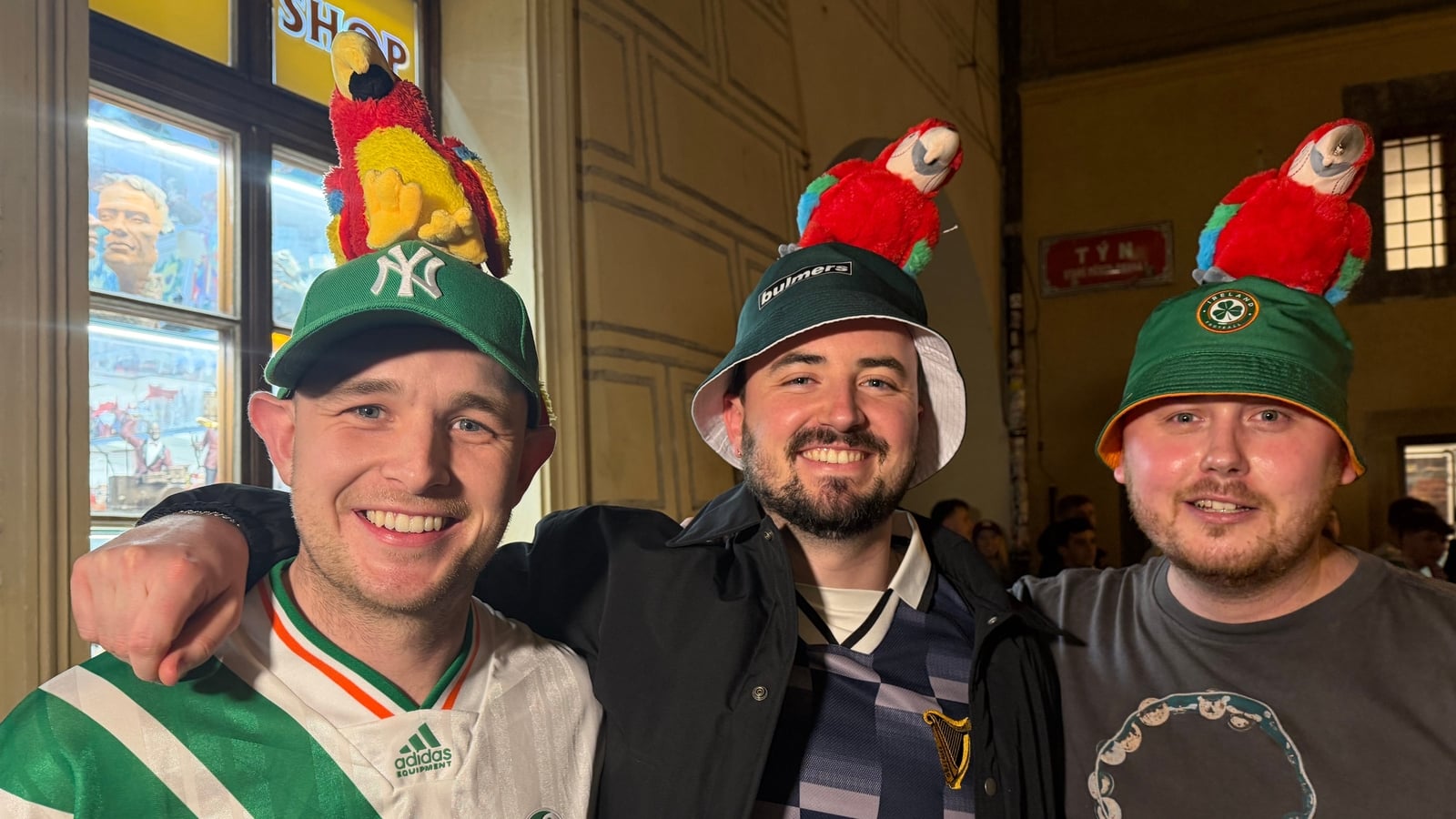 Parrott paraphernalia takes over Prague