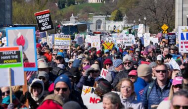 Anti-Trump protests taking place on 'No Kings' day in US