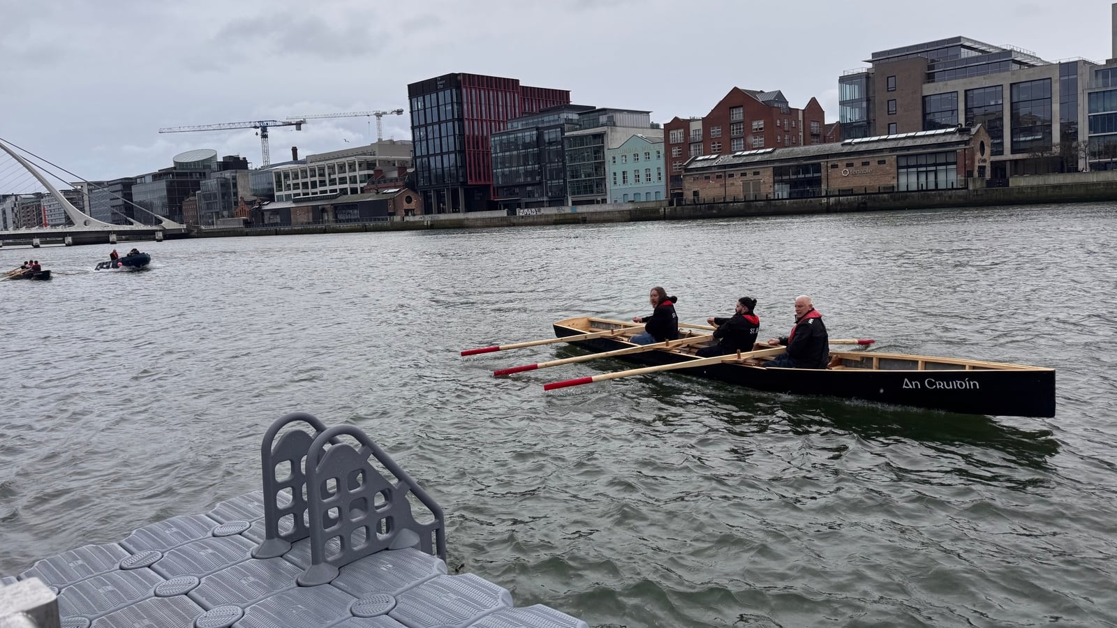 President launches currach boat project on River Liffey