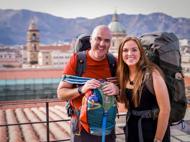 Andrew and Molly in Palermo, Sicily. Photo: BBC/Studio Lambert