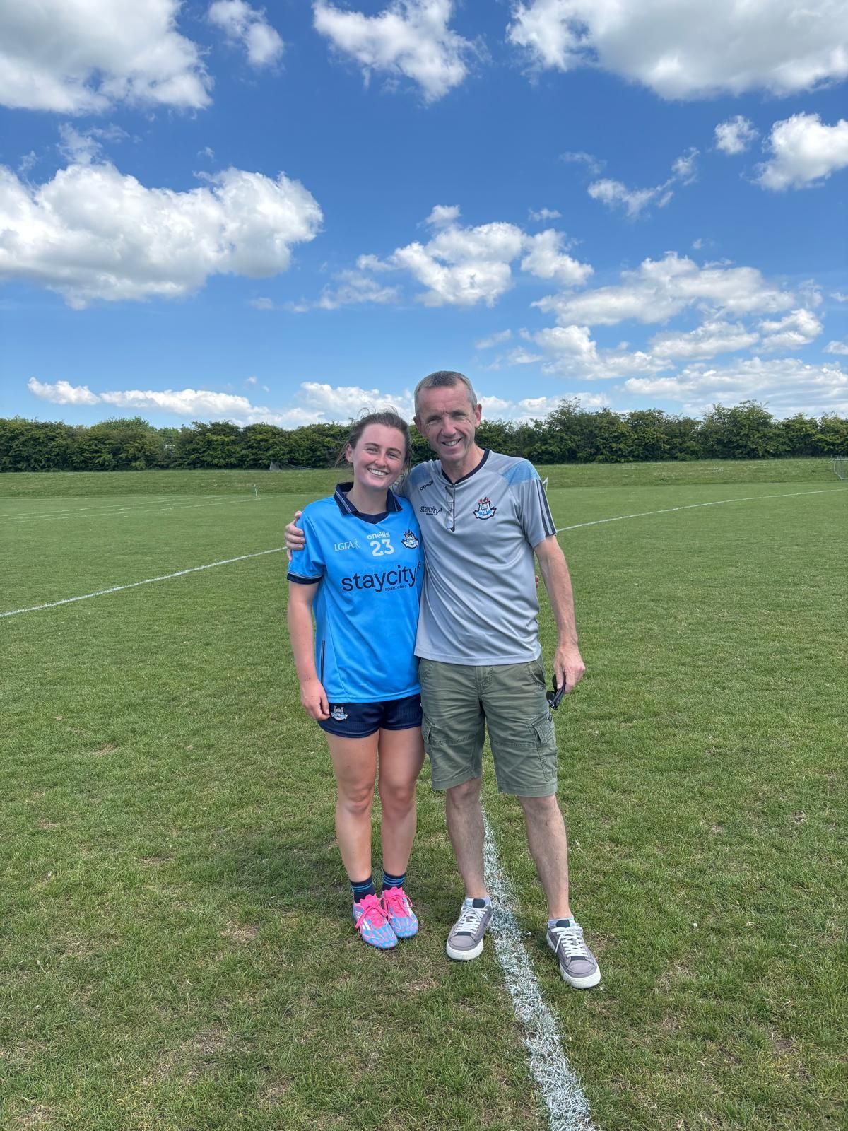 Lana pictured with her dad Des Nolan 