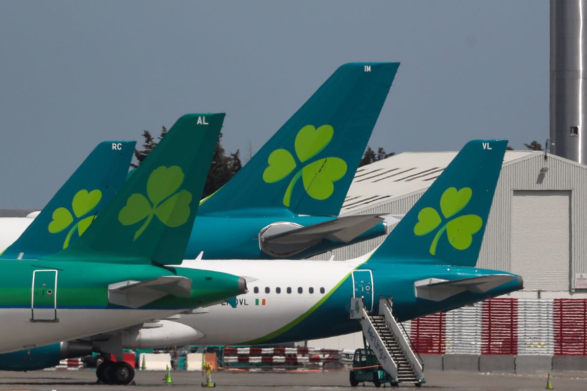 Aer Lingus planes at Dublin Airport (stock)