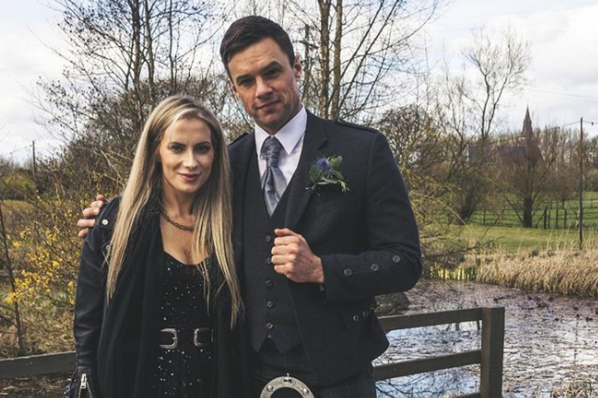 Bressie and Louize Carroll at his sister's wedding