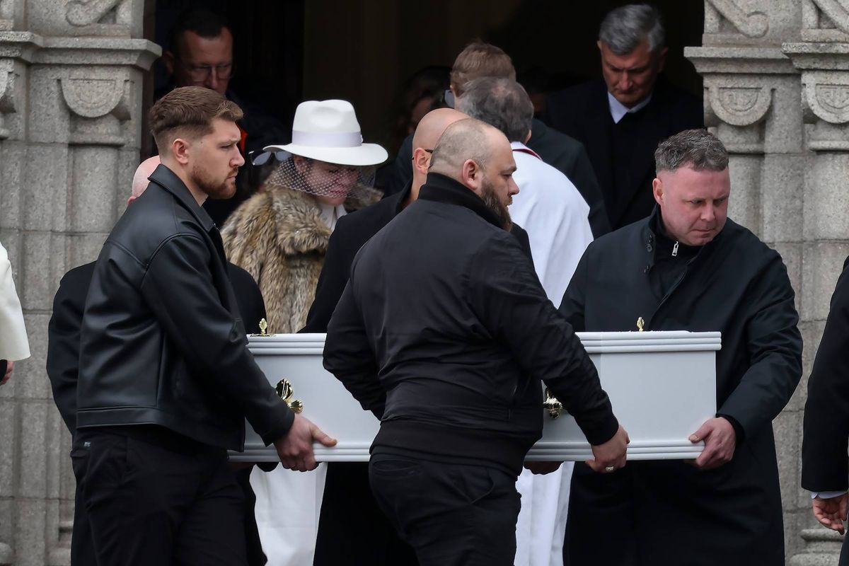 The remains are taken from the church