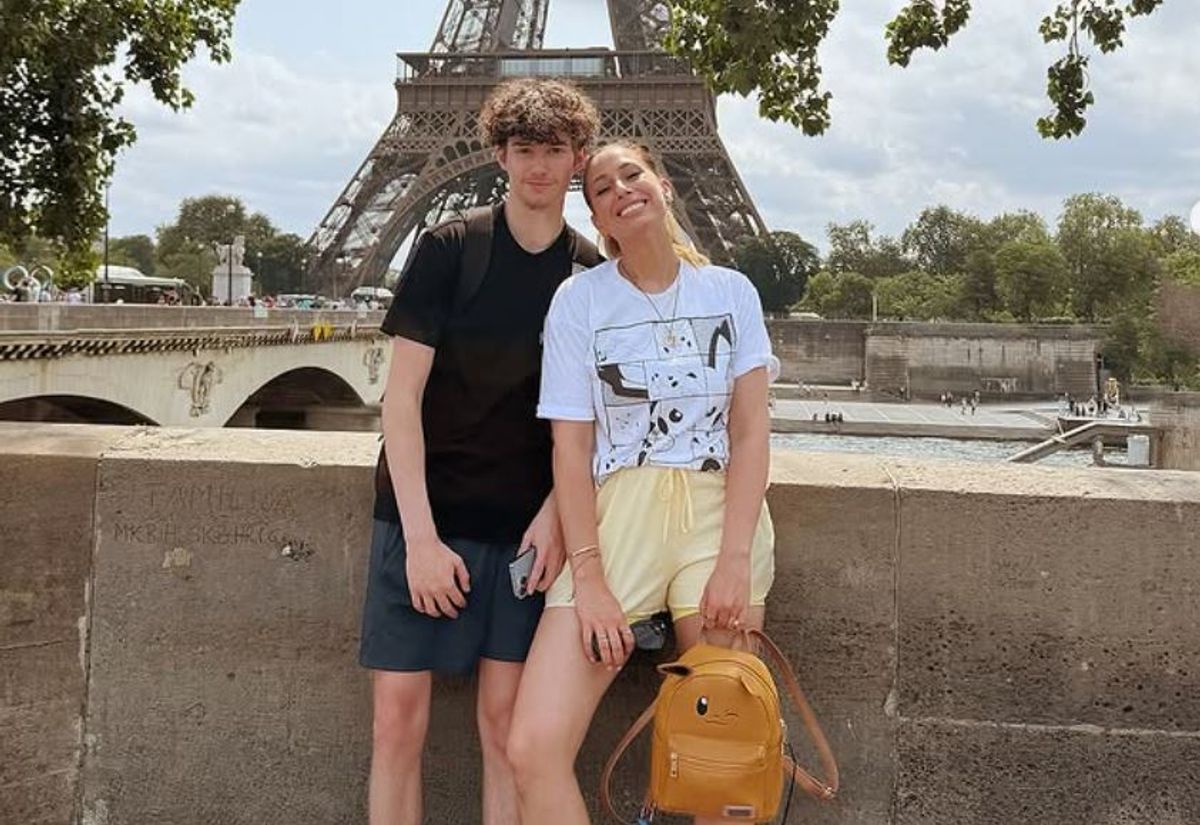 Stacey Solomon and son Zach