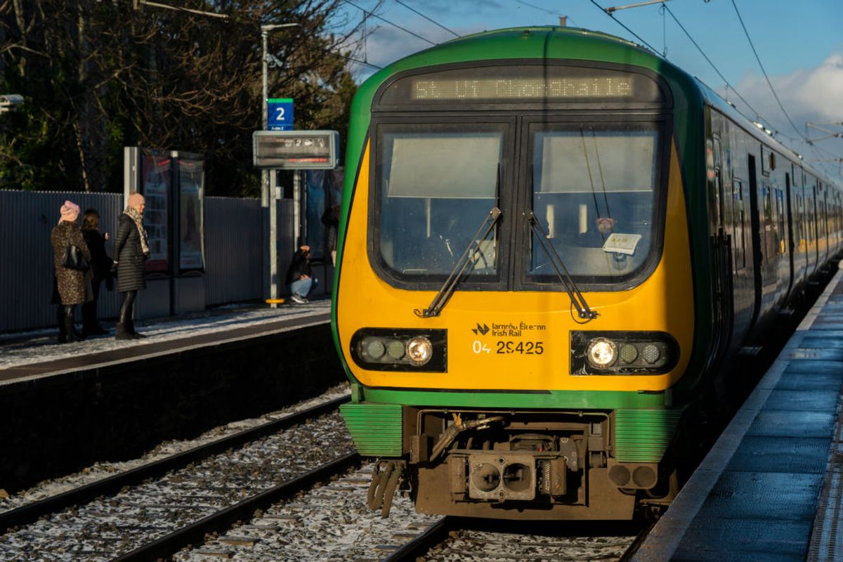 Malahide railway station. Malahide (from the Irish Mullach Ide) is a suburban town in the city of Dublin located in County Fingal (Ireland).
The town is located 10 miles north of Dublin city, on the train line to Belfast and is a seaside destination for wealthy Dublin city dwellers. (Photo by Joaquin Gomez Sastre/NurPhoto via Getty Images)