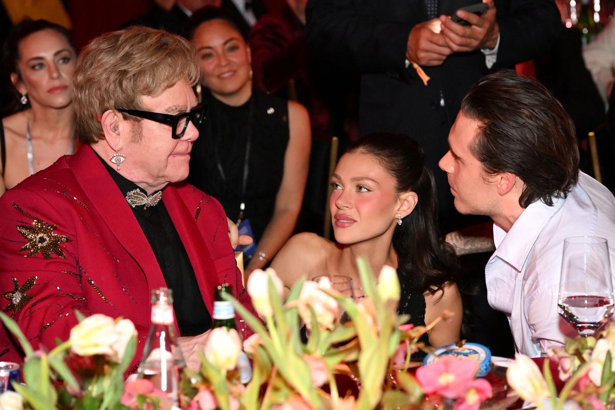 Brooklyn Beckham and Nicola Peltz thank godfather Elton John family feud