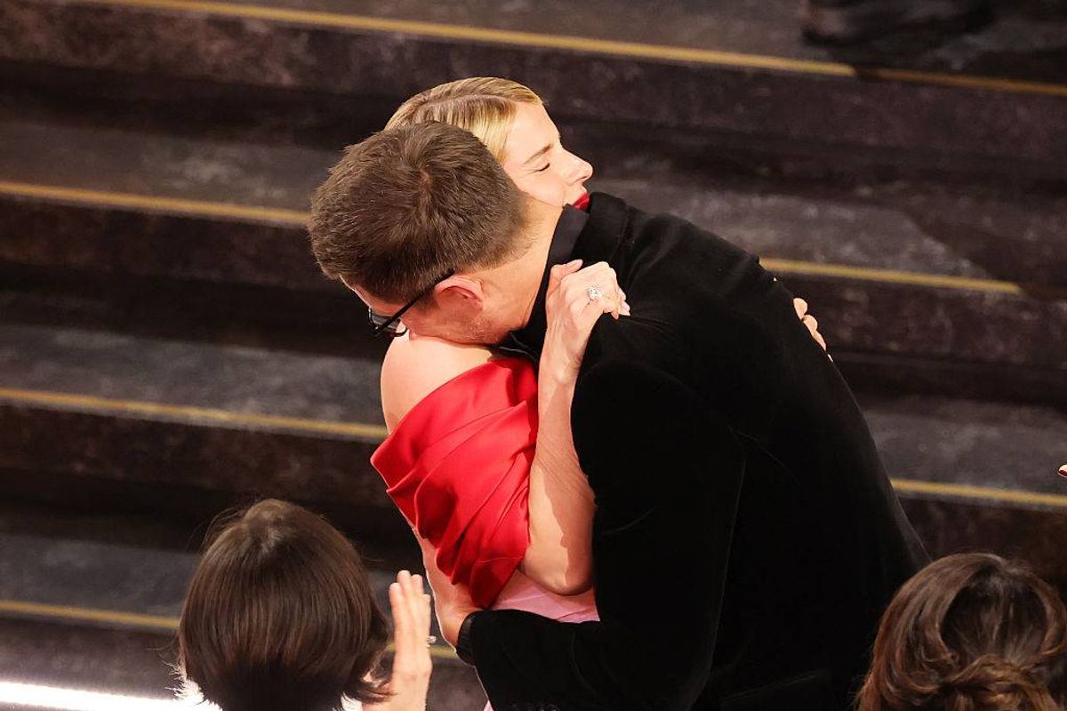 Jessie Buckley and Freddie Sorensen at the Oscars