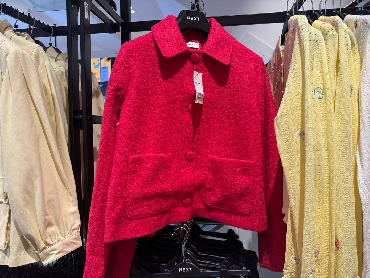 The coatigan comes in two different colours