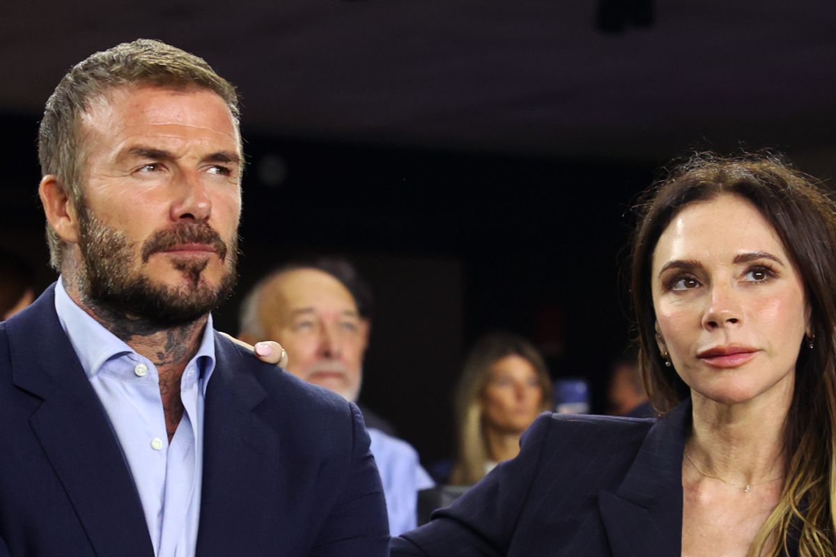 David Beckham  and Victoria Beckham