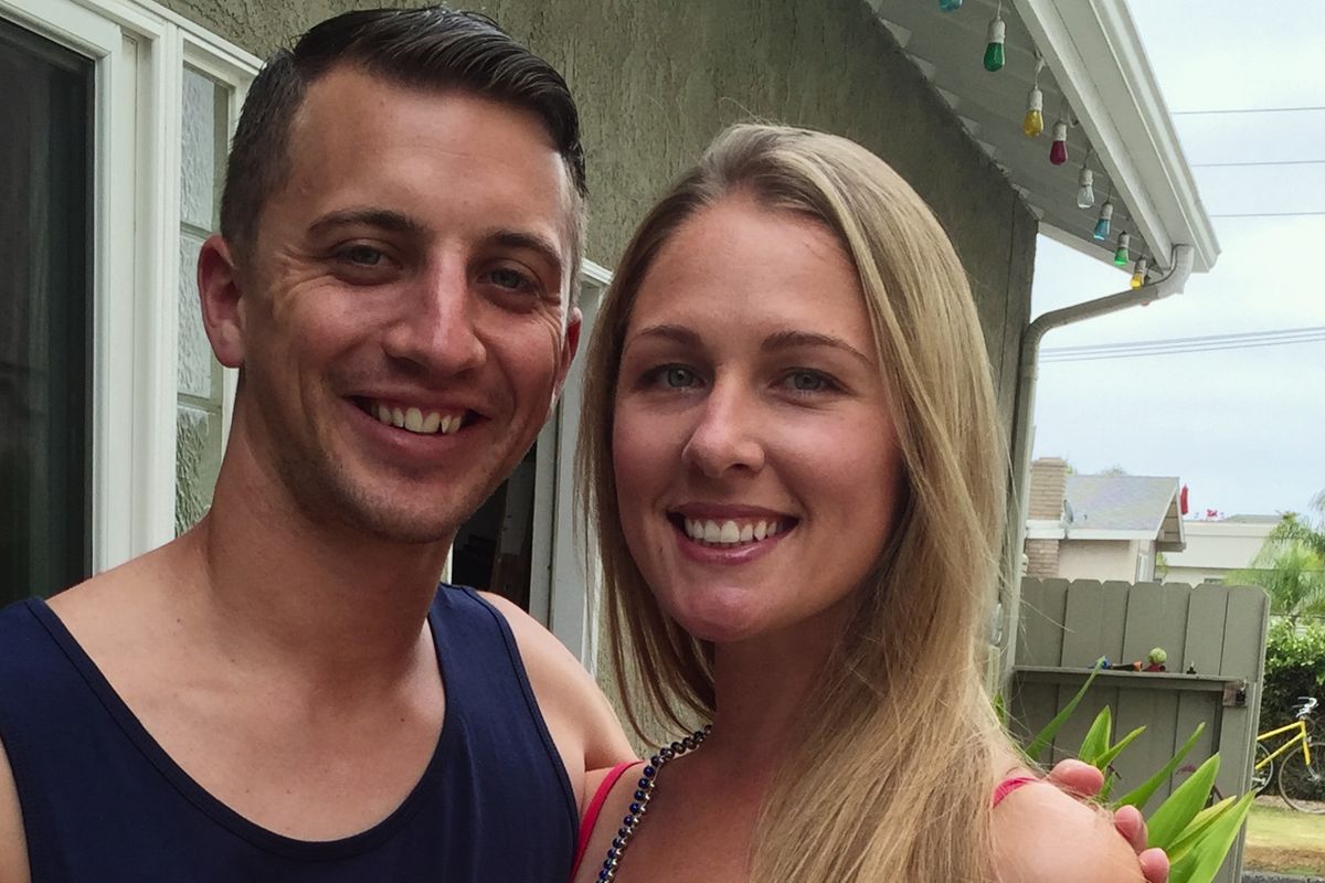 Denise and Aaron smiling together