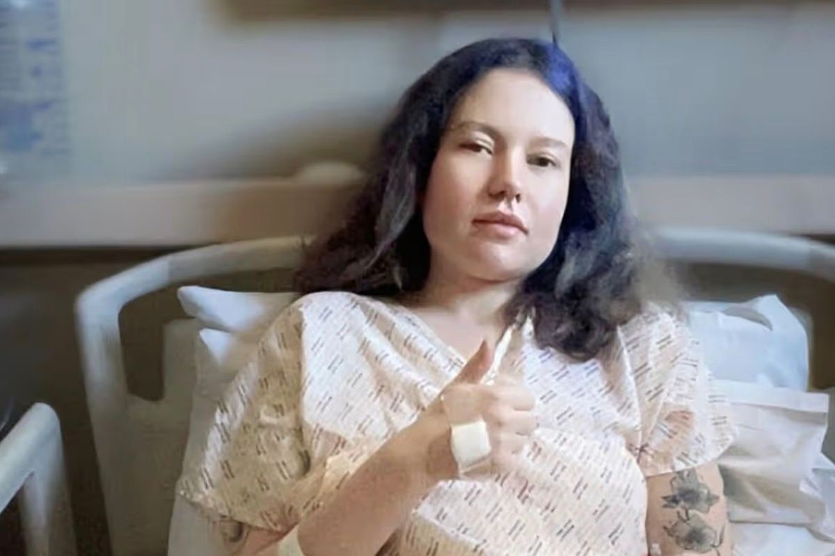 Keeleigh Goodwin revealed how she collapsed and was rushed to William Harvey Hospital in Ashford