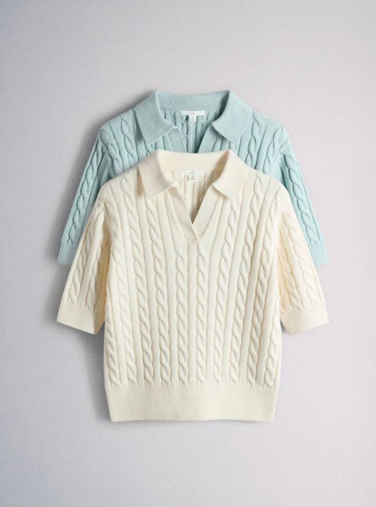 The jumpers can be paired with jeans for a spring look