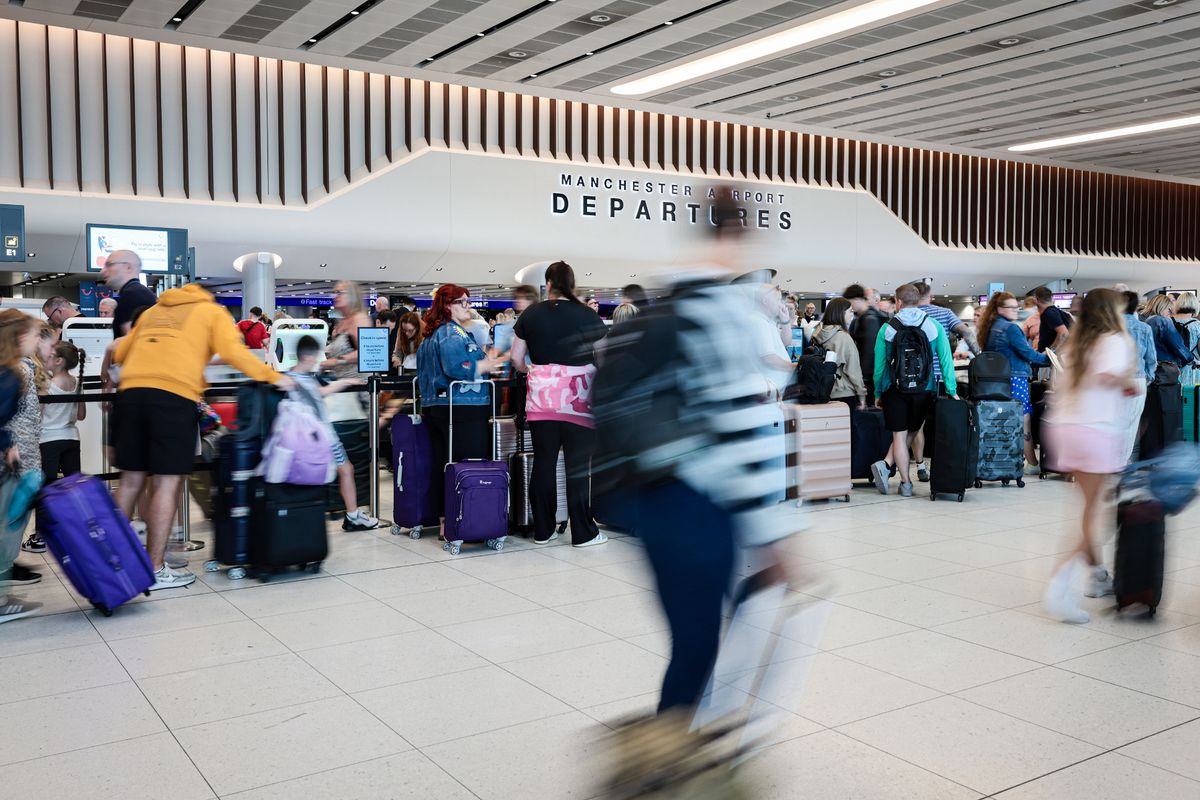 Terminal 2, Manchester Airport Departures.