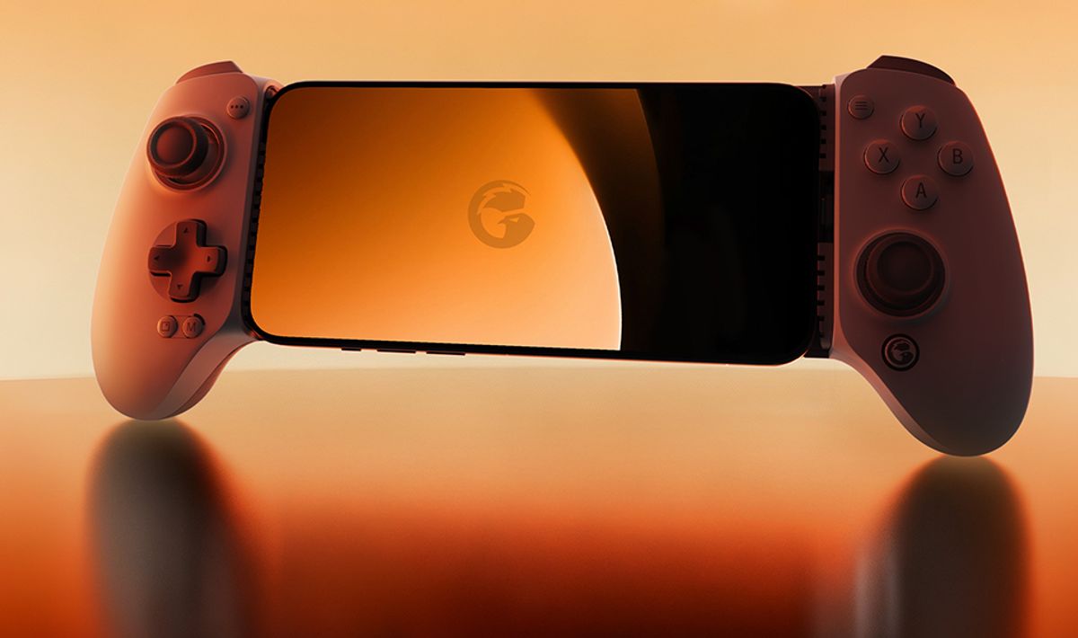 The USB-C connection makes docking your phone both simple and secure.