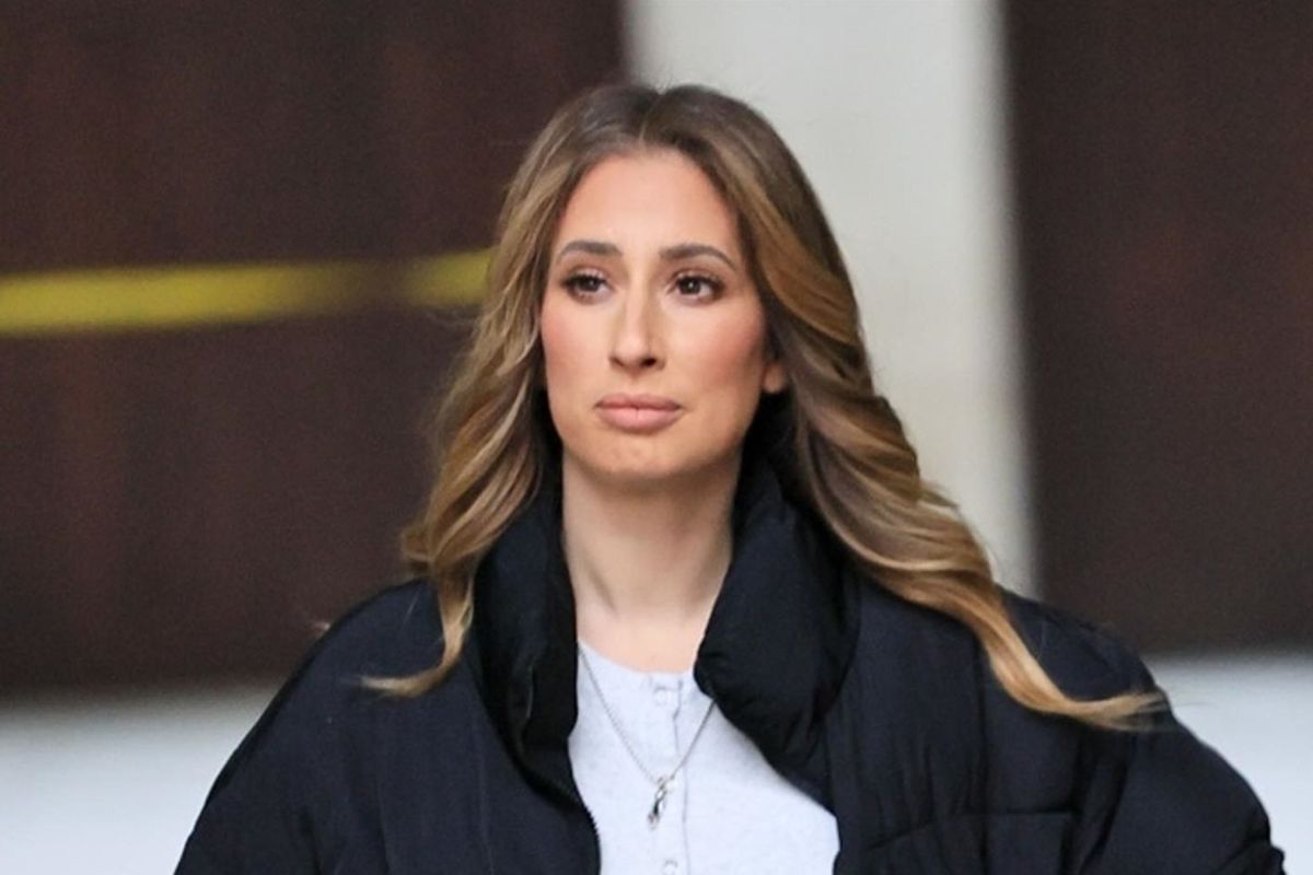 Stacey looked relaxed in her outfit