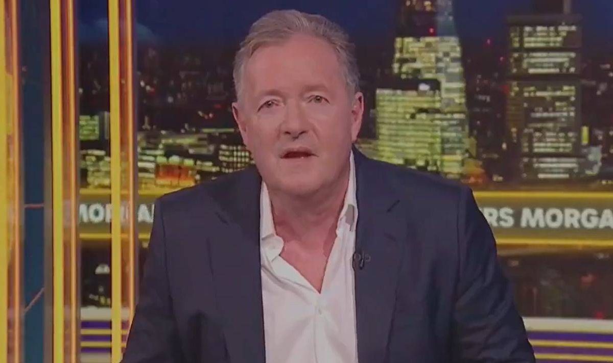 Piers Morgan walked off set during the heated exchange