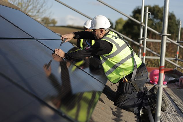 The couple streamlined their home energy by pairing a heat pump with solar panels for year-round savings