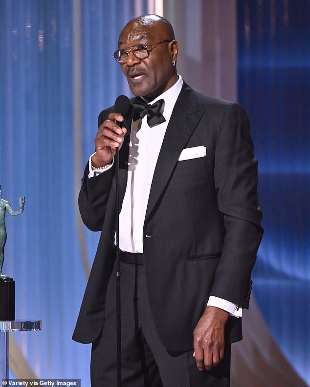 Delroy Lindo spoke out on behalf of the cast as they earned Outstanding Performance by a Cast in a Motion Picture