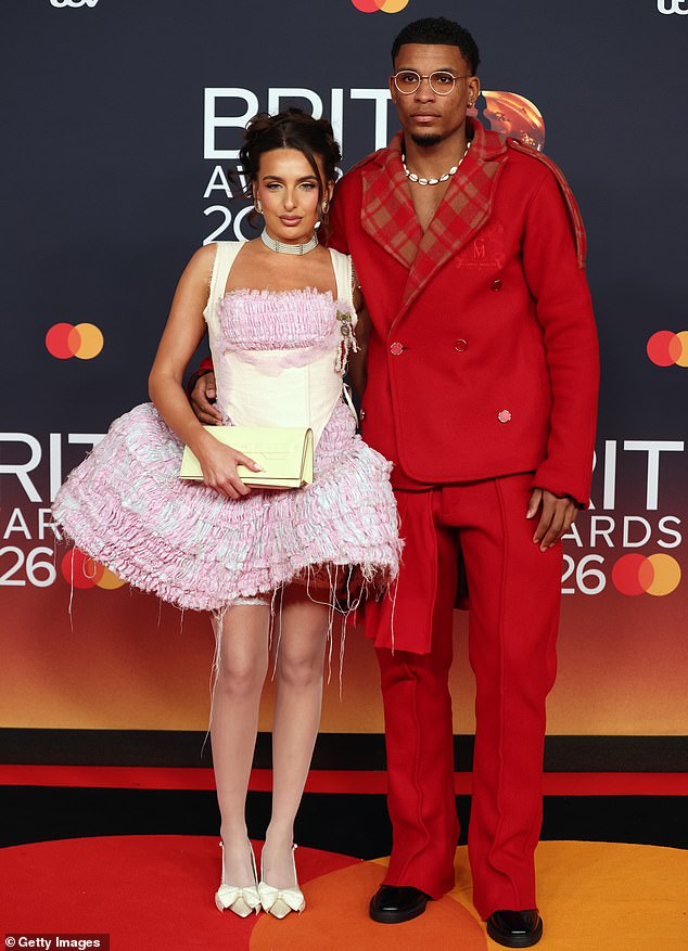 Toni Laites and Cach Mercer turned up at the BRIT awards together on Saturday but left separately after a row