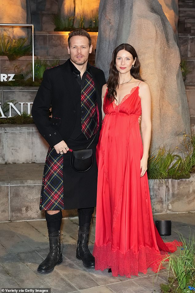The series will open as Caitriona and Sam's characters Claire and Jamie realise the war has followed them to Fraser's Ridge