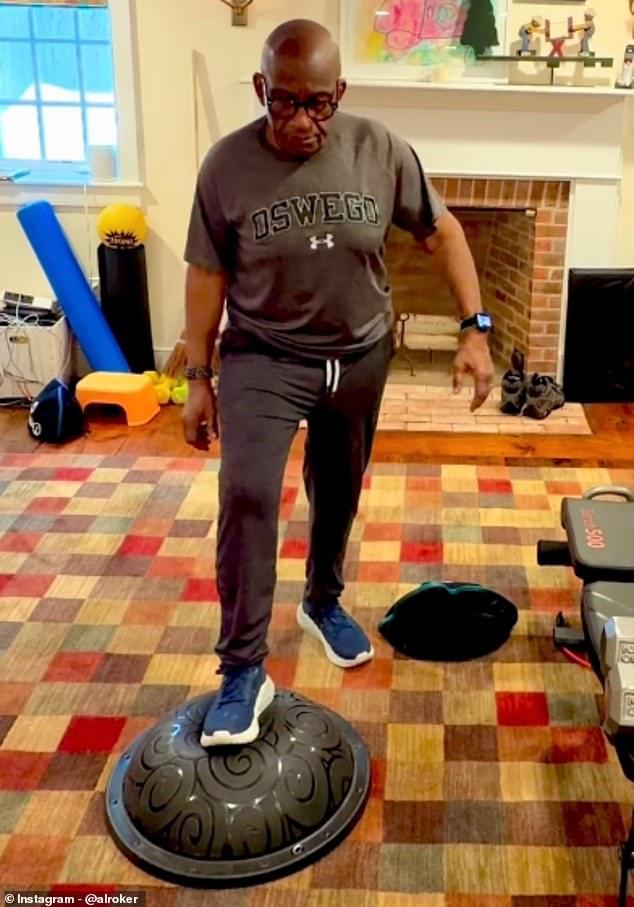 Today show's Al Roker is fighting fit at 71 and often documents his workouts online