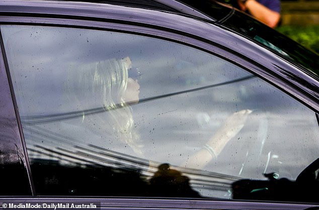 Tegan was seen leaving the couple's sprawling property, only to return half an hour later