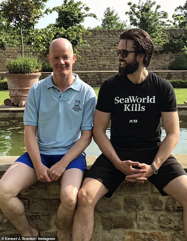 Emmett J. Scanlan, 47, has announced the death of his 'brother' in a heartbreaking Instagram post on Tuesday