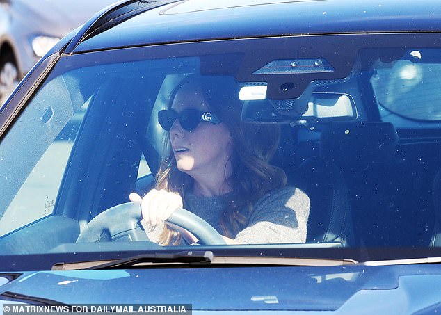 A day earlier, Henderson's manager Gemma O'Neill was seen arriving at her Clovelly mansion, driving her black BMW into the garage and parking next to Henderson's Range Rover