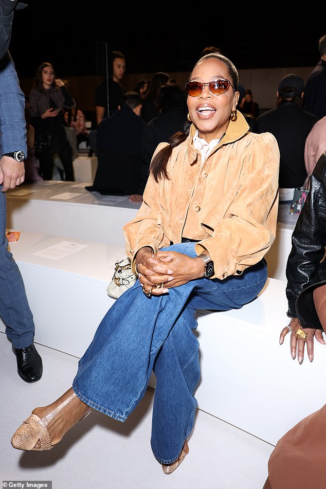 Oprah showed off her incredible weight loss as she sat down to watch the show