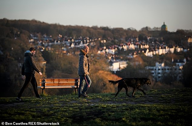 A source said: 'She is particularly taken with the north, like Hampstead and Queen's Park'. Pictured: File photo of Hampstead Heath