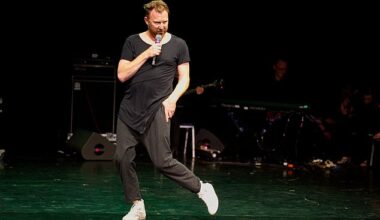 Jason Byrne hosting the Assembly Gala during the 2023 Edinburgh Fringe Festival