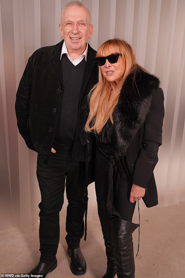 He posed alongside journalist  Babeth Djian