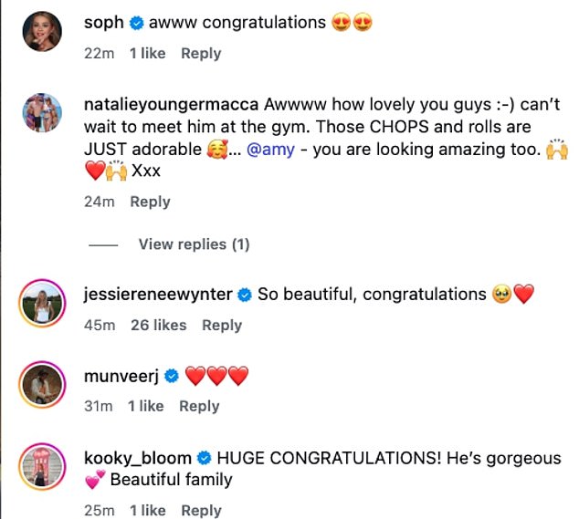 Fans and famous friends were quick to share their congratulations