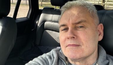 Eamonn Holmes appeared in good health as he enjoyed a day out at the park after revealing he can't lift himself up without the help of his careers