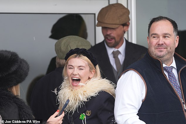 Georgia was stood in front of Peter who appeared to have been taken by surprise