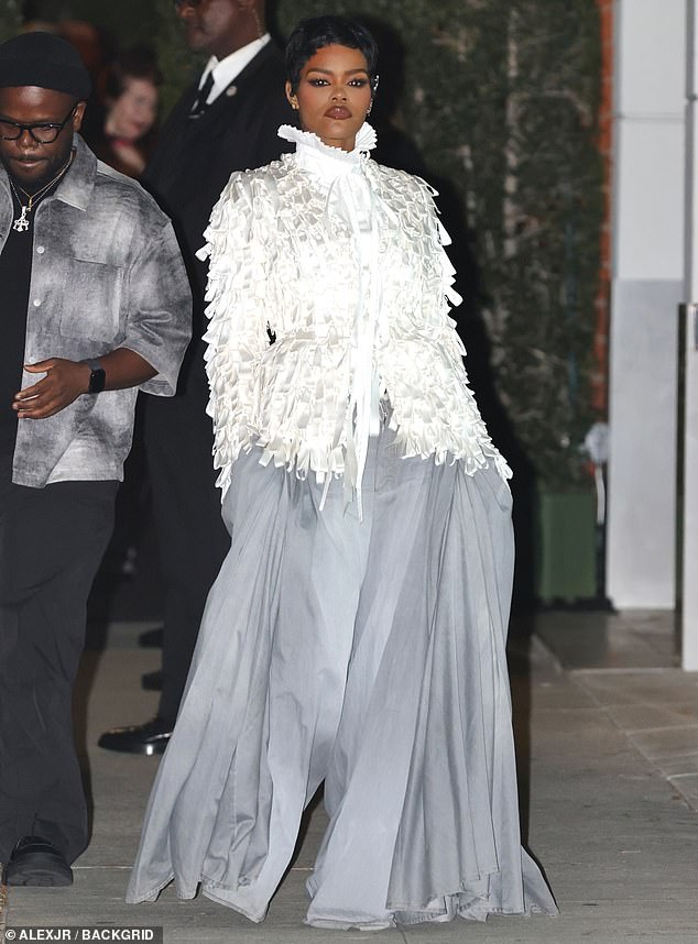 Teyana Taylor, up for best supporting actress at the Oscars for the Paul Thomas Anderson feature One Battle After Another, was also among the guests