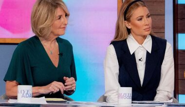 Kaye Adams' celeb pals have told trolls to leave her alone after she was axed from £155K- a-year BBC Radio Scotland show amid a misconduct probe (Pictured with Olivia Attwood, right)