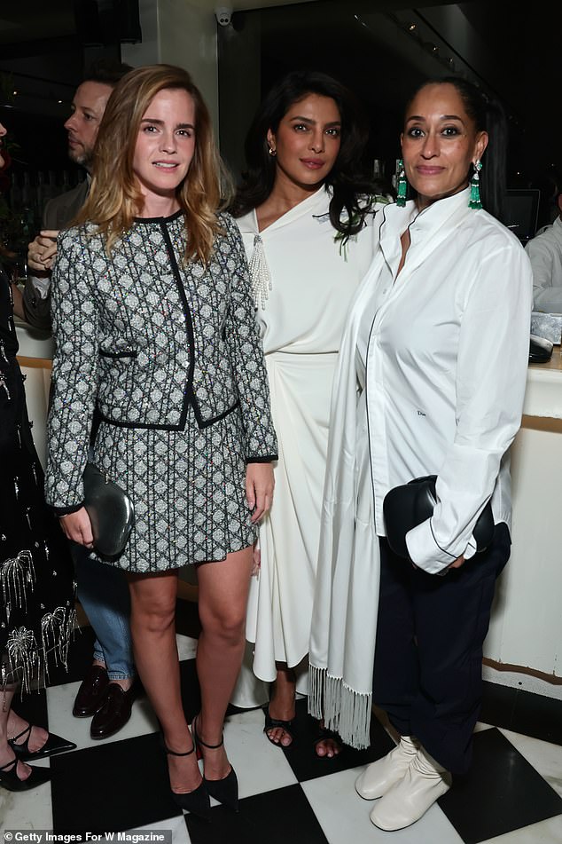 Emma Watson, Priyanka Chopra Jonas, and Tracee Ellis Ross were also on the guestlist