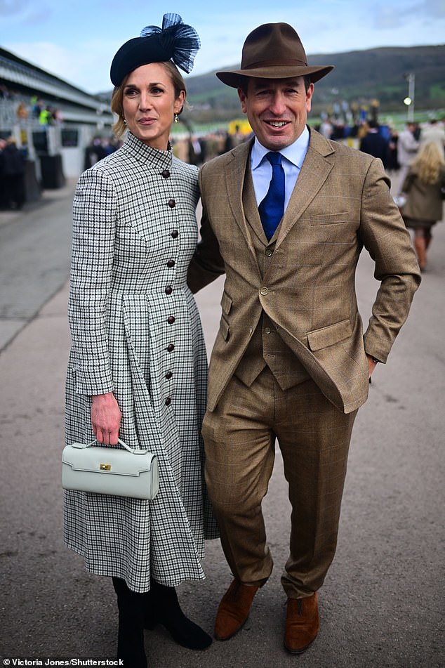 Mike and Zara Tindall enjoyed a double date with Peter Phillips and Harriet Sperling at Cheltenham this afternoon