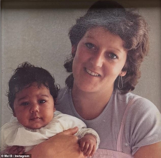 Mel B shared an adorable throwback snap with her mother