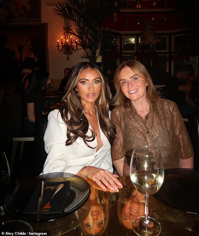 Amy Childs and her mother