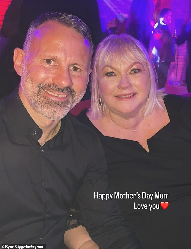 Former Manchester United and Wales footballer Ryan Giggs posted a message for his mother