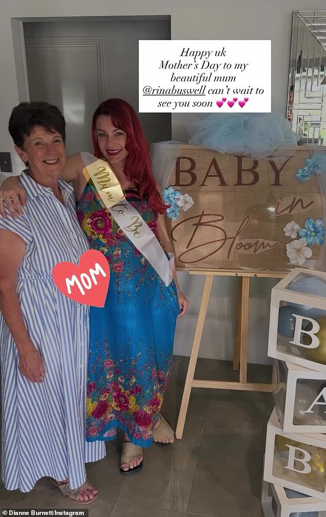 Strictly Come Dancing professional and expectant mum Dianne Buswell shared a post for her mother, Rina