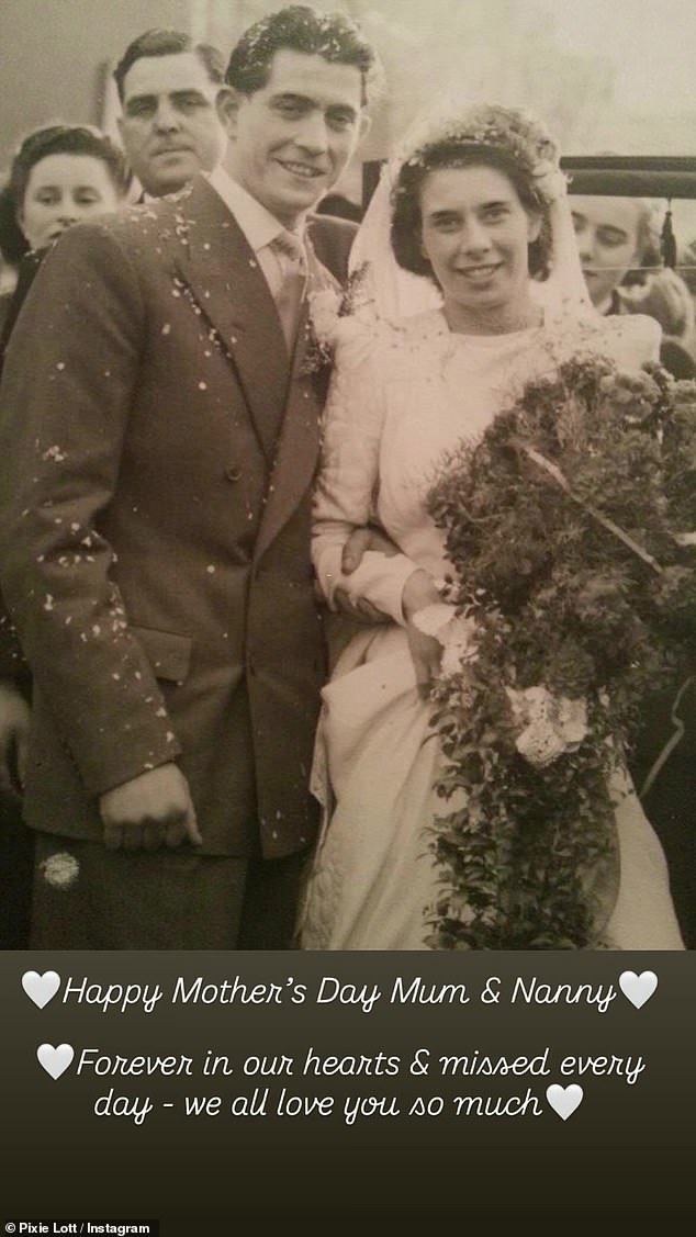 She also shared a tribute to her mum and nanny